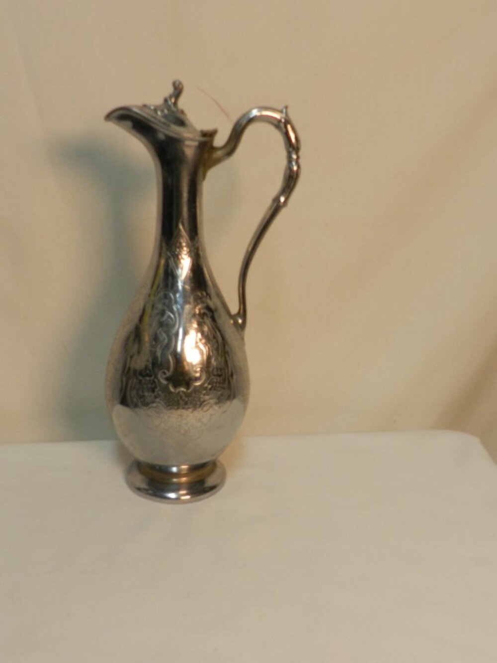 James Dixon & Sons EPBM 64 British Sheffield Silverplated Metal Antique Pitcher